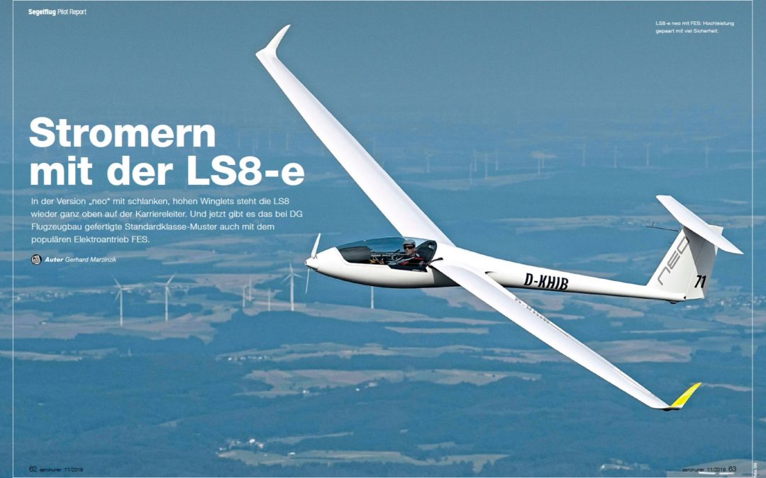 LS8-e neo – pilot report in German aerokurier magazine