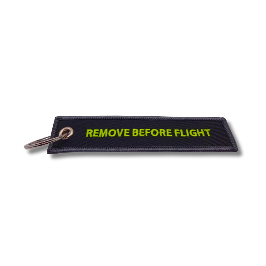 Schlüsselanhänger „INSERT BEFORE FLIGHT“ – Originelles Geschenk Für Piloten, Biker, Motorradfahrer & Flugbegleiter | Roter Anhänger Mit Weißem Schriftzug, Ca. 13 X 2,8 Cm